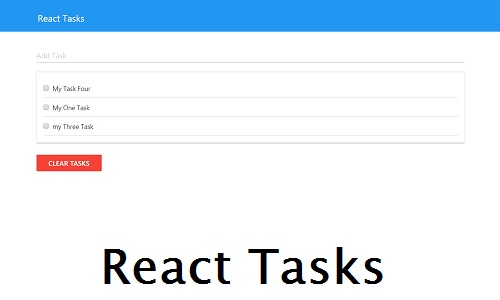 Card image React Tasks