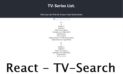 React-TV-Search